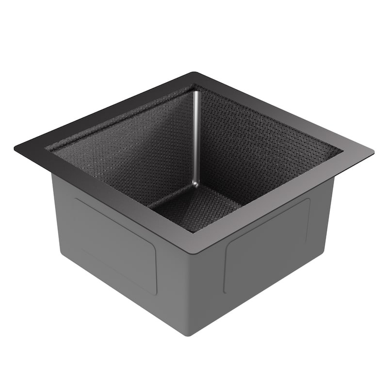 Matrix 17" Undermount Workstation 16 Gauge Single Bowl Stainless Steel Sink with Accessories