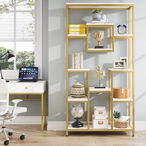 White and gold shelves sale