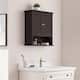 Option Bathroom Wall Cabinet - Brown