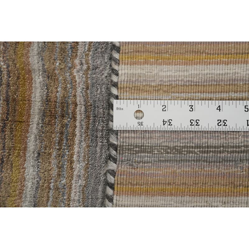 Hand Knotted Oriental 100% Wool Carpet Tribal Animal Pictorial Multi-Colored Gabbeh Area Rug - 8' 11'' X 6' 0''