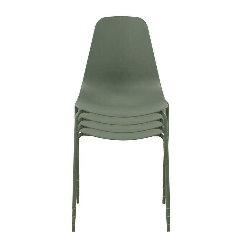 Poly & Bark Isla Stackable Dining Chair (Set of 4)