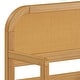preview thumbnail 4 of 12, Pkolino Curva Rattan Floor Bed - FSC Certified Solid Wood - Natural
