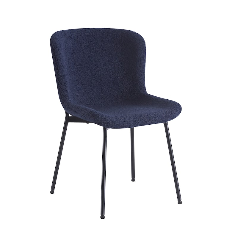 Porthos Home Lance Fabric Upholstered Dining Chairs with Steel Legs, Set of 2
