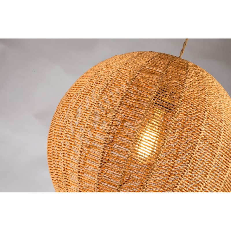 Woven Globe Shape Pendant Light