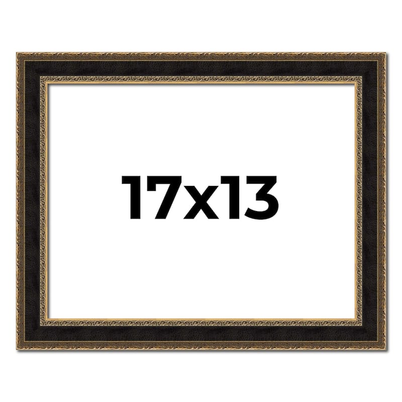 17x13 Frame Gold Antique Vintage Sold Wood Picture Frame | 1.75 Inch