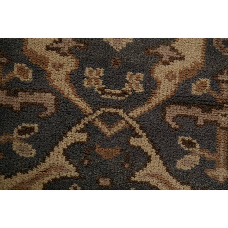 All-Over Oushak Indian Runner Rug Handmade Wool Carpet - 2'9" x 8'3"