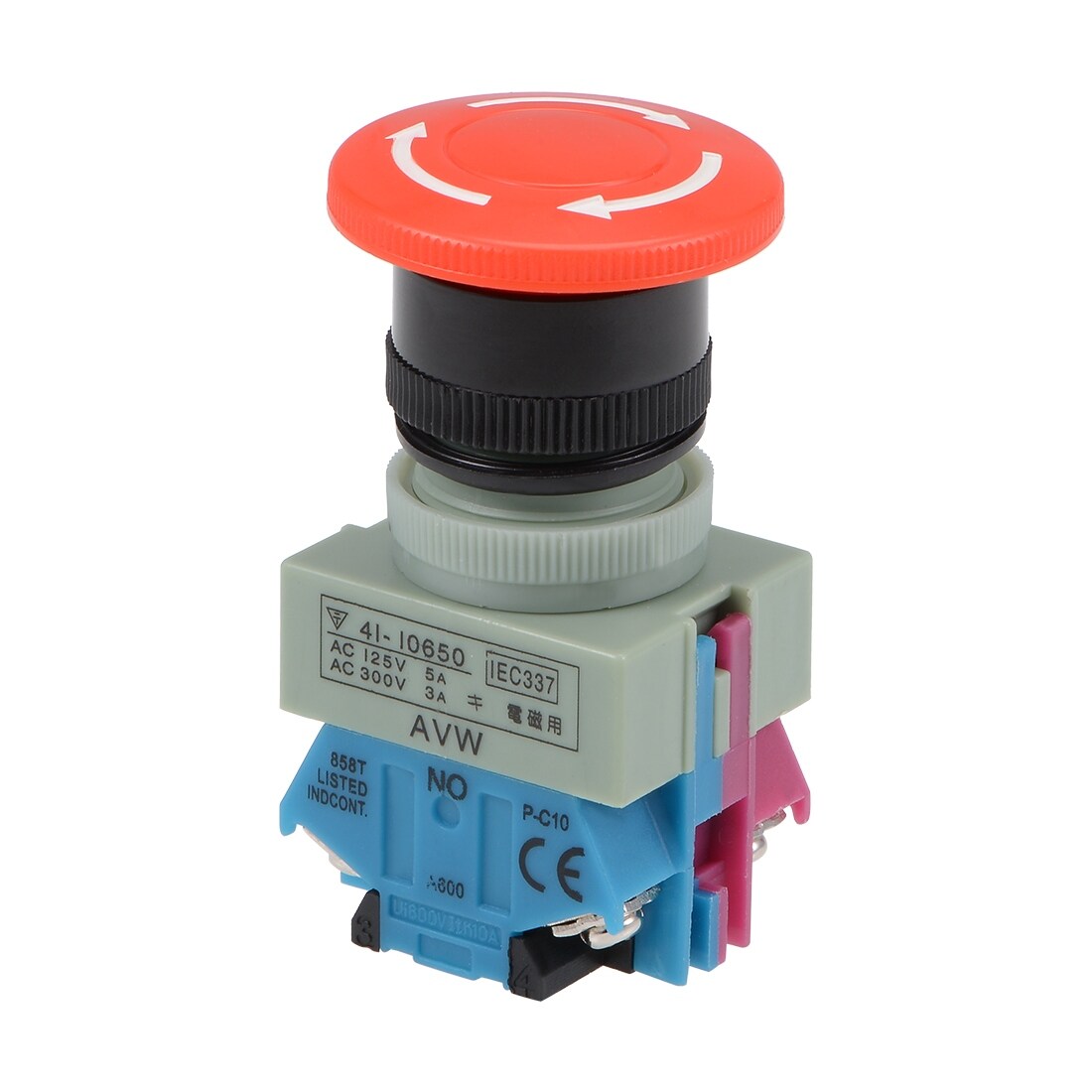 Shop Emergency Stop Rotary Switch 2 Positions 1no 1nc Latching Push Button Switches Overstock 30089046