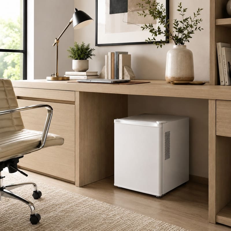 Yeego 16.9"W 1.34 Cu.Ft Compact Mini Thermoelectric Refrigerator with 7-Stage Temp Control
