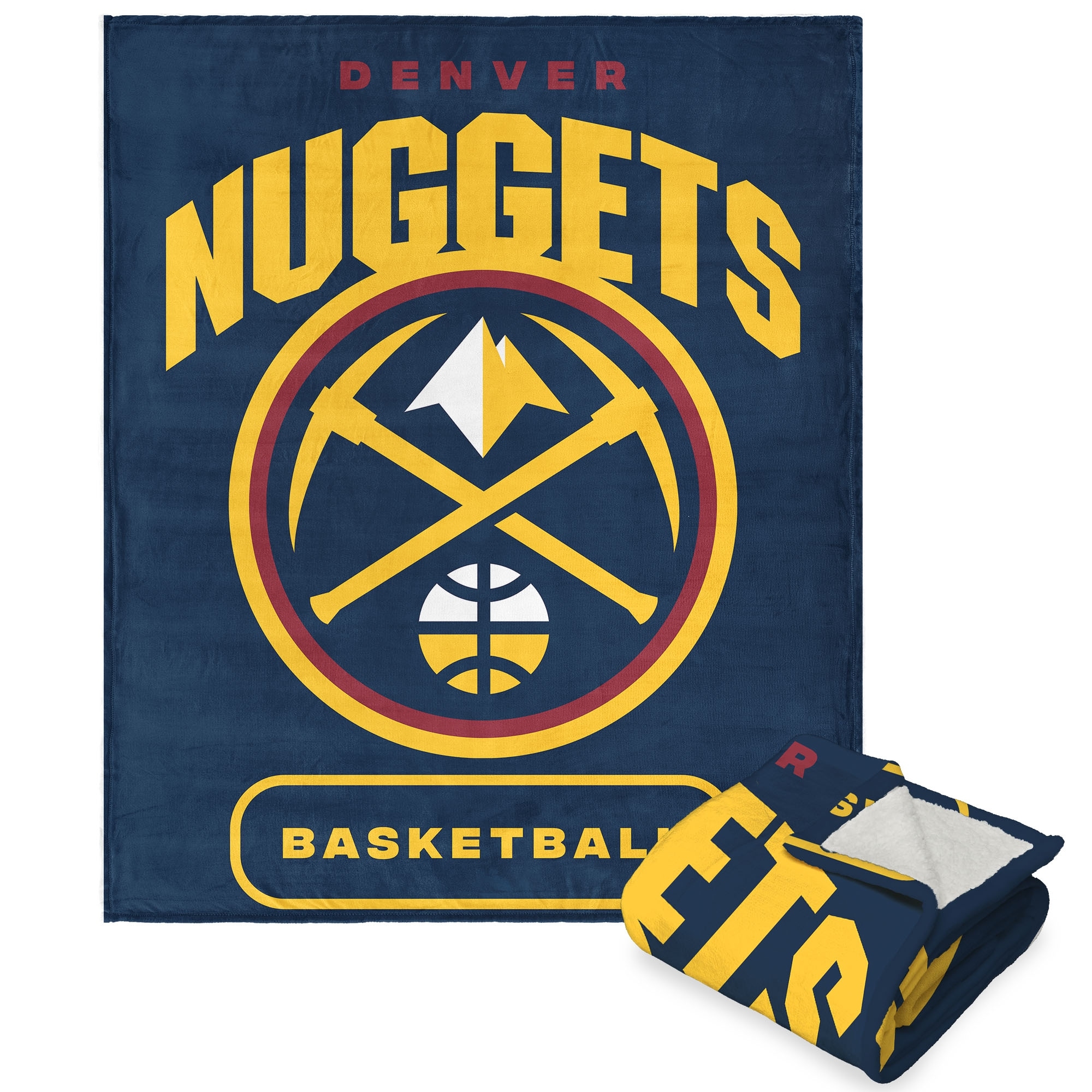 NBA High Block Silk Touch Sherpa Throw Blanket