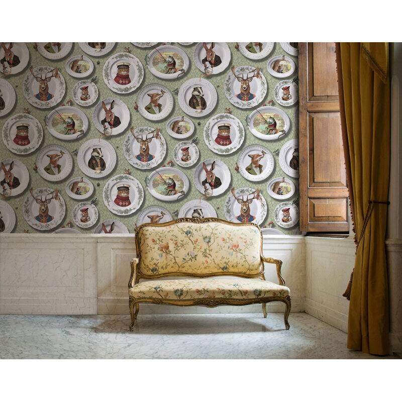 Tales of the Manor Non-Pasted Wallpaper - Covers 56 Square Feet