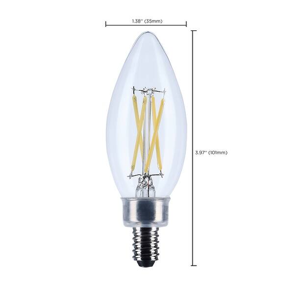 5.5 Watt B11 LED Candelabra Base Clear 3000K CCT 120 Volt 10-pk