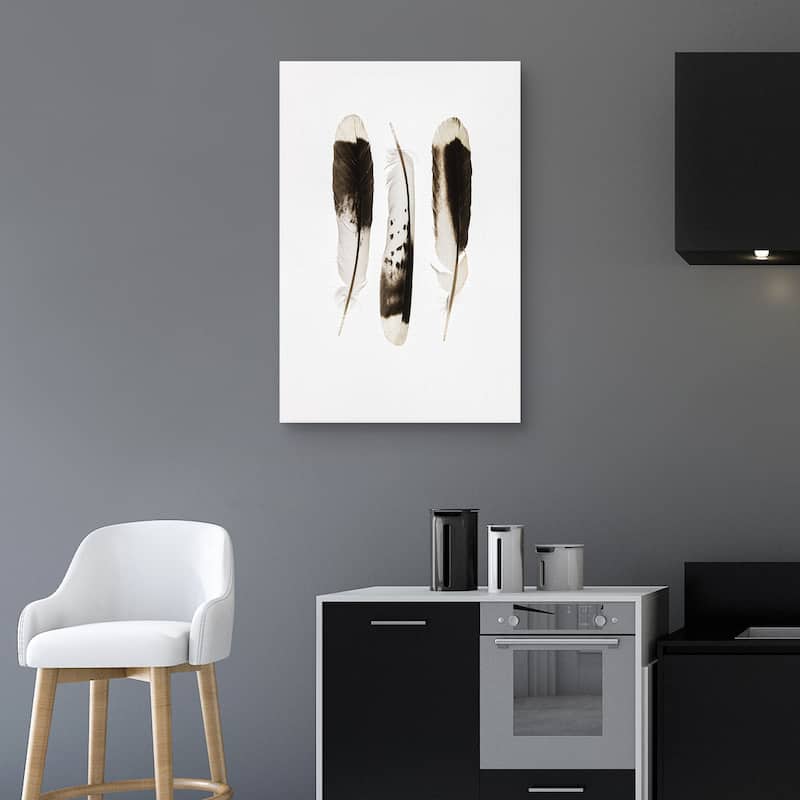 Three Feathers by Nancy Crowell Canvas Art Print