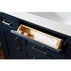 preview thumbnail 6 of 10, OVE Decors Tahoe 48 in. Midnight Blue Single Sink Vanity with White Cultured Marble Top and Mirror