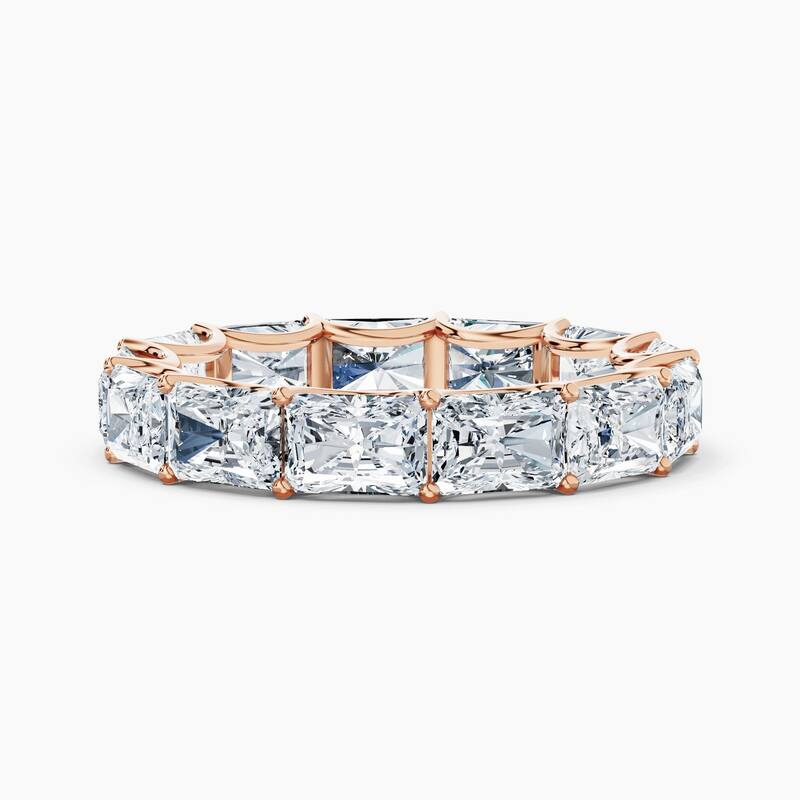 Auriya 14k Gold Radiant East-West Lab Grown Diamond Eternity Band 2.10 - 8.25 ct. tw. (F-G, VS) - 5.20 ct. wt. - 6 - Rose