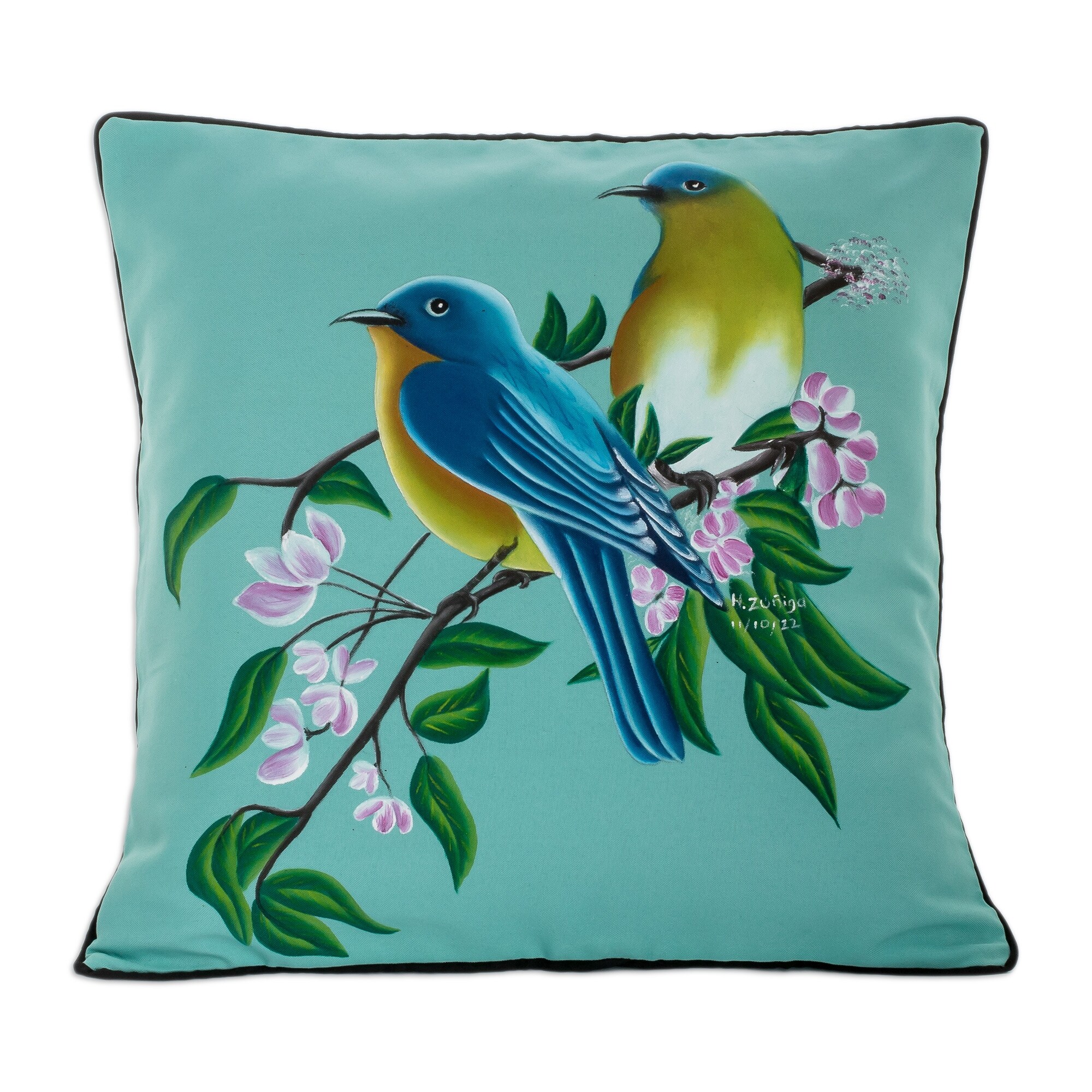 Hand painted pillow covers sales