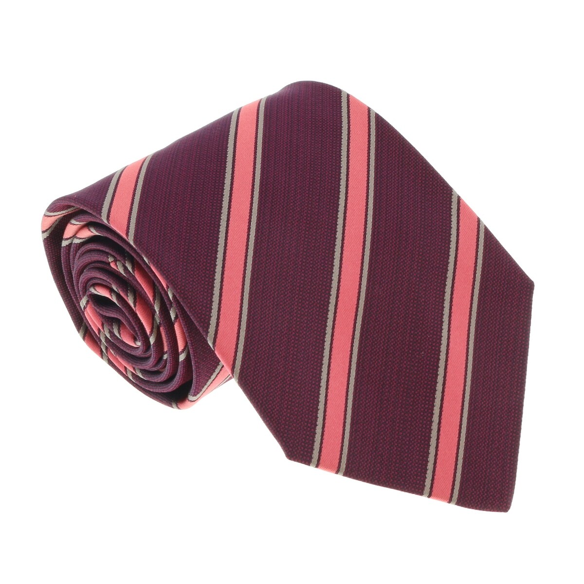 Missoni U4233 Red//Khaki Regimental 100/% Silk Tie for mens