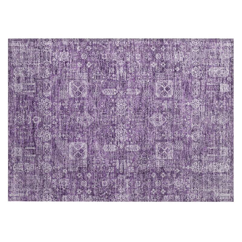 Machine Washable Indoor/ Outdoor Chantille Traditional Vintage Rug