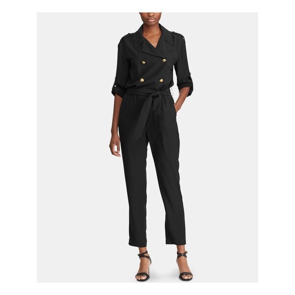 black cuffed jumpsuit