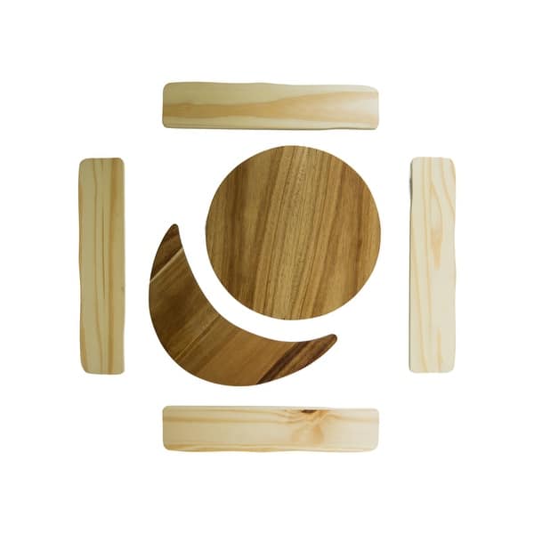 slide 2 of 5, Milk Street Baby Iconic Wall Art in Acacia and Pine - N/A