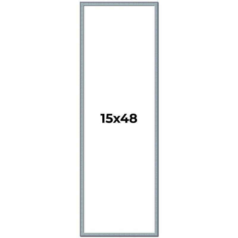 15x48 Frame Rustic Sky Blue Solid Wood Picture Frame | 0.75 Inch