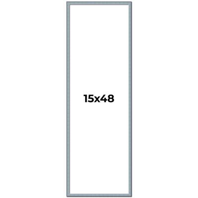 15x48 Frame Rustic Sky Blue Solid Wood Picture Frame | 0.75 Inch