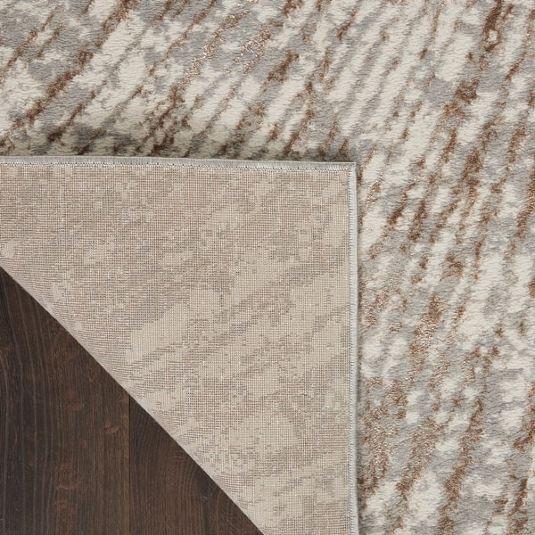 Inspire Me! Home Décor Metallic Modern Abstract Area Rug - On Sale ...