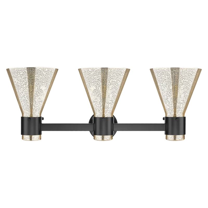Innovations Lighting 464-3W-G464C-7ME Lawton Cone 3 Light 24" Wide