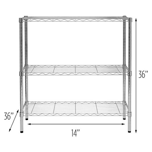 HoneyCanDo 3Tier HeavyDuty Adjustable Shelving Unit On Sale Bed