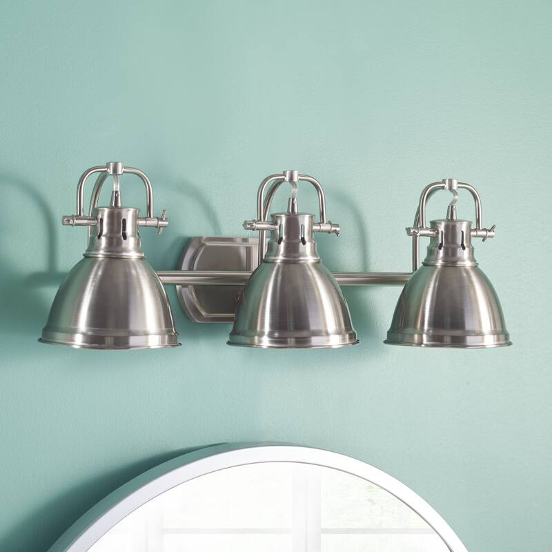 SAFAVIEH Lighting Aigerim 3-Light Led Bathroom Sconce - 24.3"x7.5"x8.5" - 24Wx8Dx9H