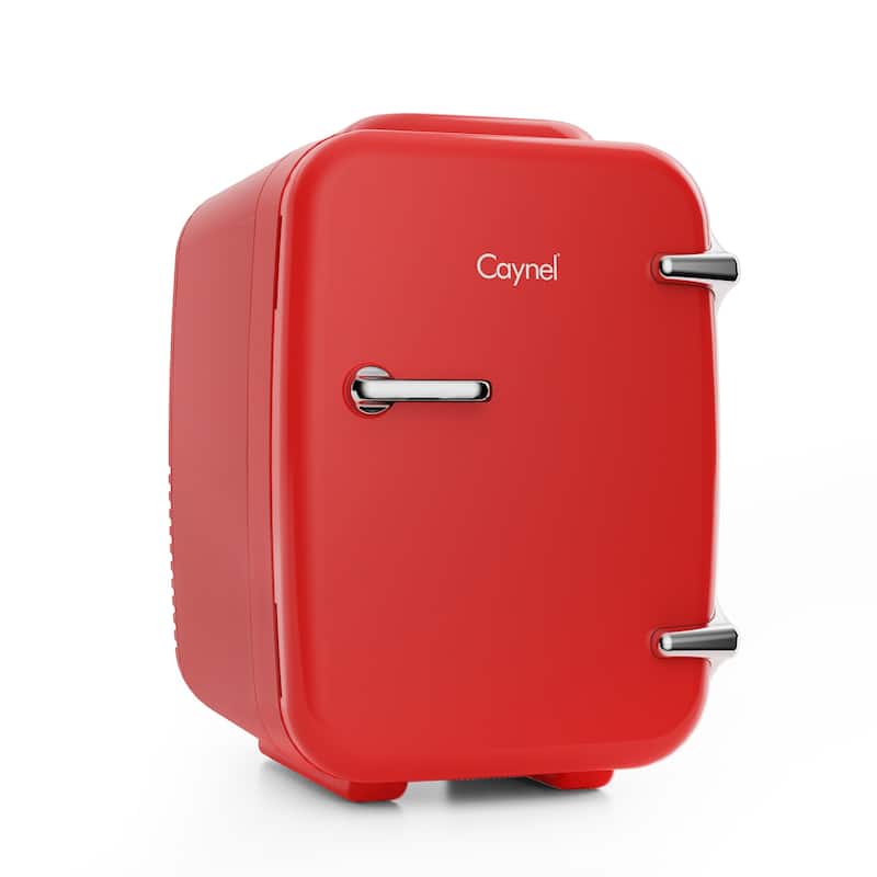 Caynel 4 Liter Portable Cooler and Warmer Mini Fridge for Home, Car