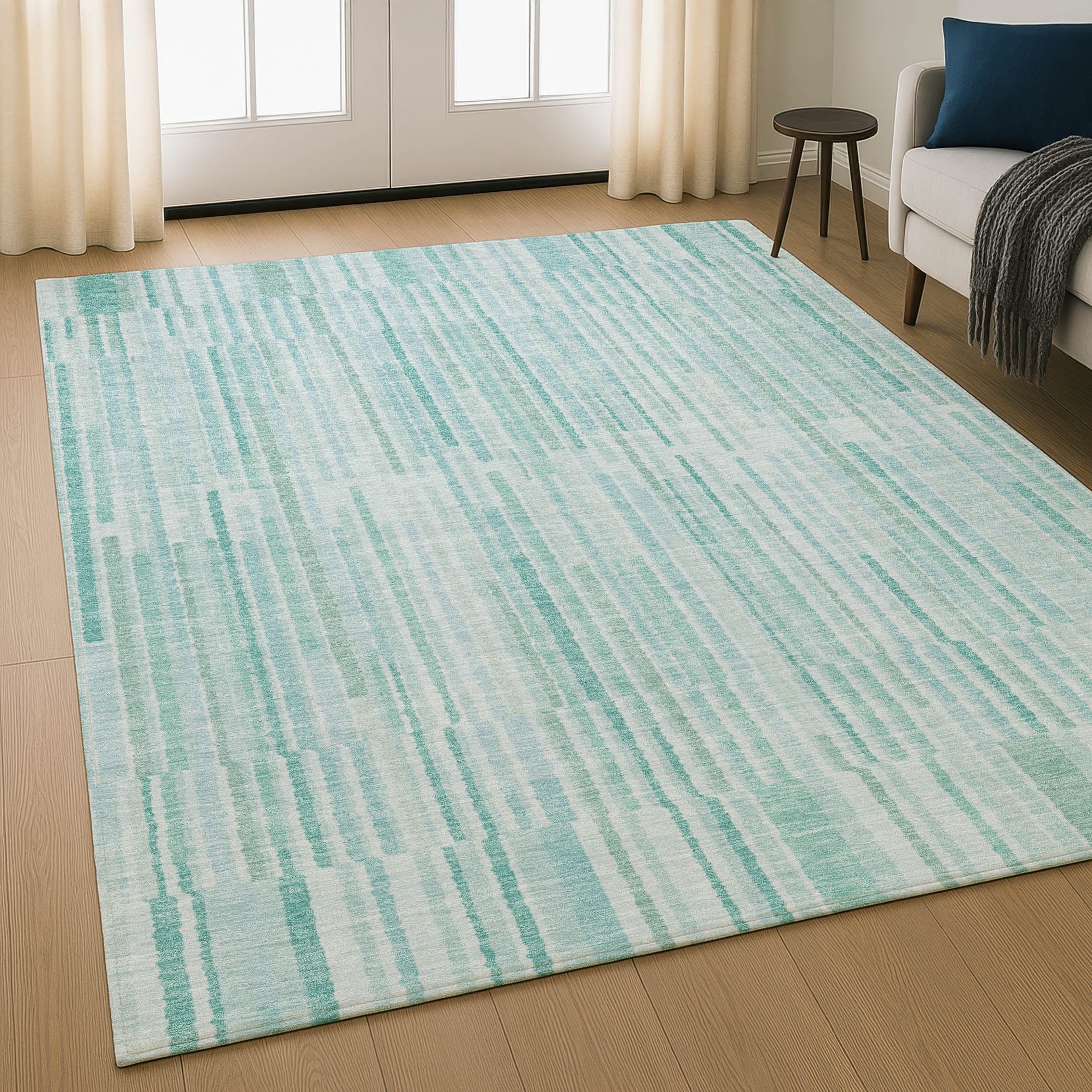 Premium Washable Super Soft Stripe Stack Mayfield Rug
