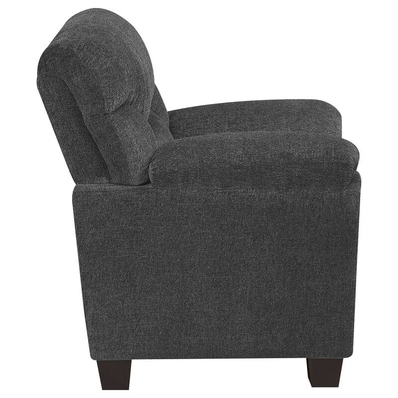 Clementine Upholstered Padded Arm Accent Chair