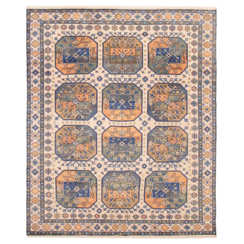 ECARPETGALLERY Hand-knotted Jules Serapi Ivory Wool Rug - 8'1 x 9'8 - Ivory - 8'1 x 9'8