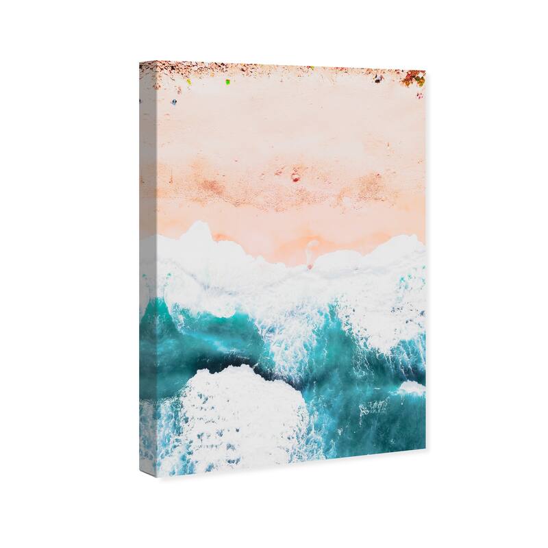 Wynwood Studio Canvas Nautical and Coastal California Pink Blue and Teal Nautical & Coastal Wall Art Canvas Print