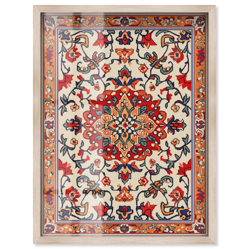 Morrocan Garden II Shadowbox by Art Remedy - Natural - 30" x 36"