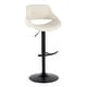 preview thumbnail 84 of 144, Silver Orchid Svellingen Adjustable Bar Stool with Rounded T Footrest - Set of 2