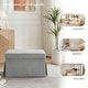 preview thumbnail 66 of 152, Rectangle Chenille Upholstered Storage Ottoman