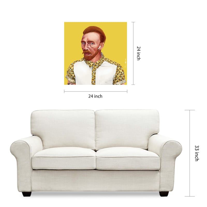 Empire Art Direct Hip Vincent Van Gogh Printed Tempered Glass Wall Art - Multi-Color