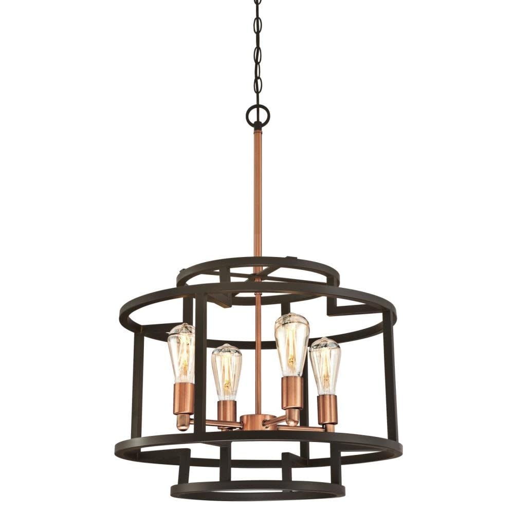 Westinghouse 6328100  Weston 4 Light 20-7/8" Wide Wrought Iron Ring Chandelier - Chandeliers For Bedrooms by Overstock.com