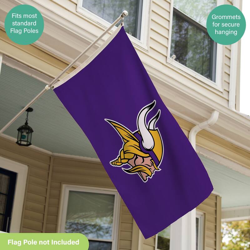 Kansas City Chiefs Single Sided Flag w/ 2 Grommets, 3'x5'