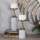 preview thumbnail 3 of 1, Uttermost Castiel Marble Candle Holders (Set of 2)