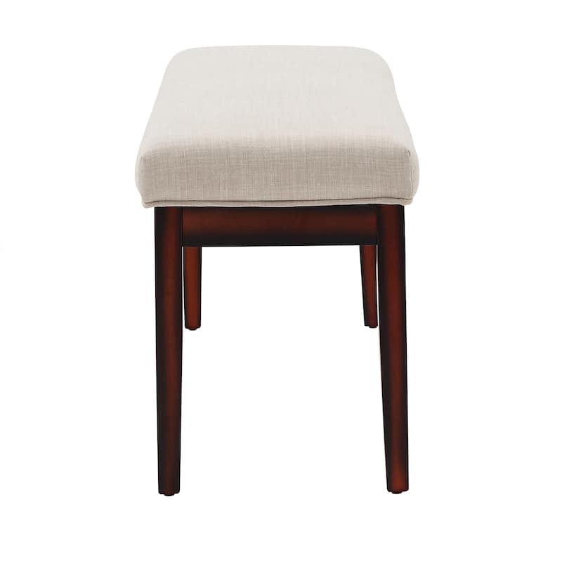 Hawthorne Upholstered Espresso Finish Bench by iNSPIRE Q Bold