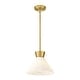 preview thumbnail 1 of 7, 11 Inch 1-Light Kitchen Island Pendant Light Gold