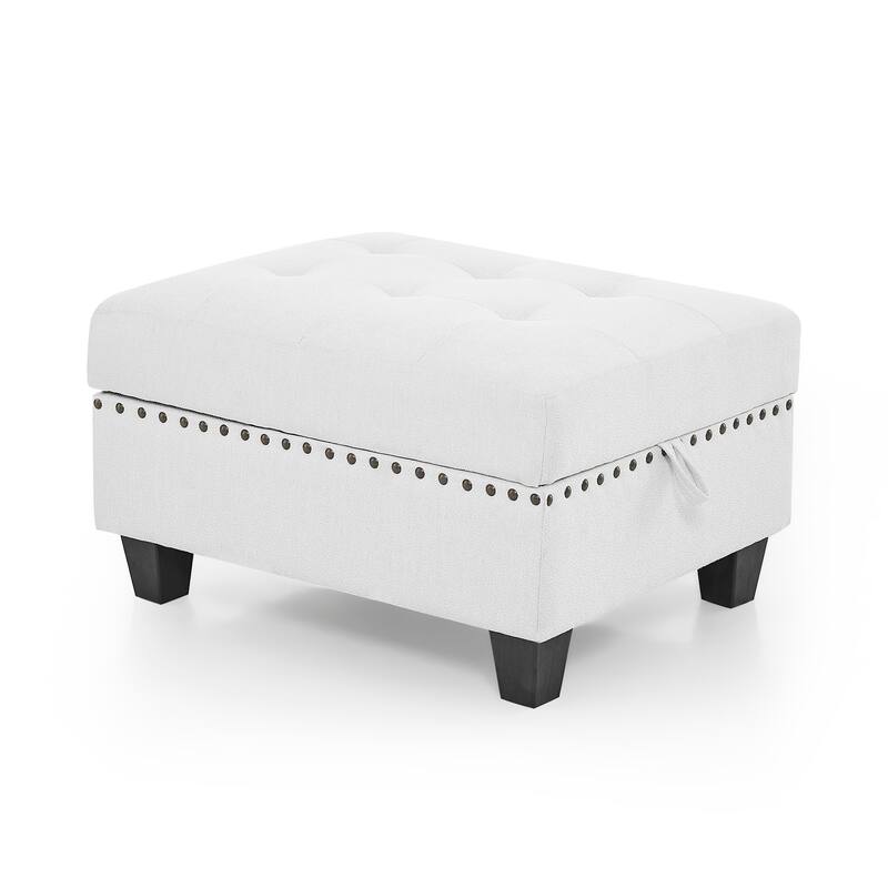 Ottoman for Modular Sectional,Grey(25.5"x31.5"x19")