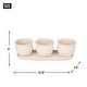 preview thumbnail 26 of 31, White Square Ceramic Small Planter (Set of 3)