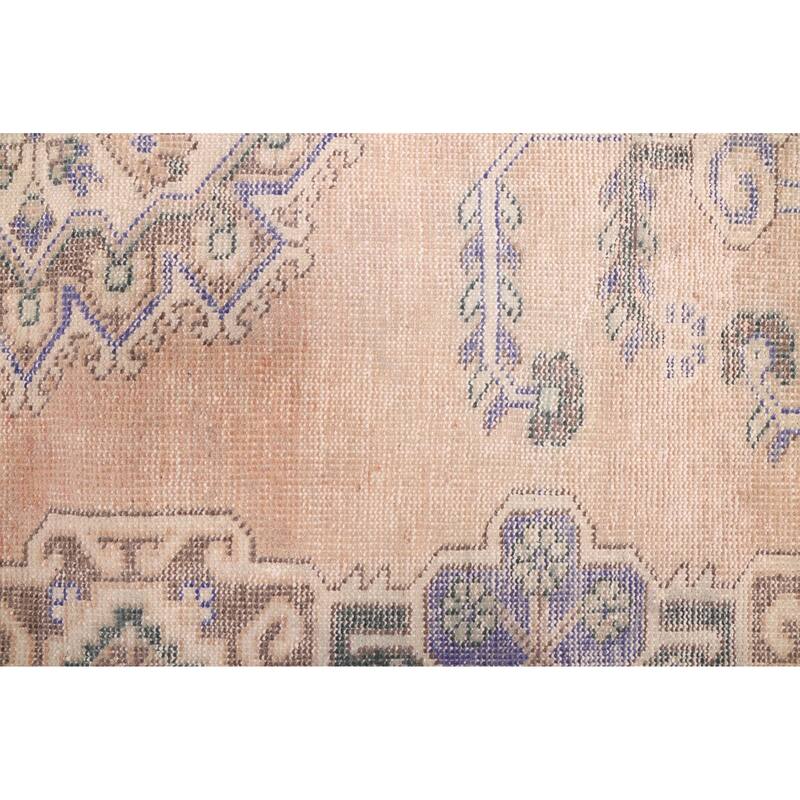 ECARPETGALLERY Hand-knotted Antalya Vintage Tan Wool Rug - 4'2 x 7'6