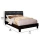 preview thumbnail 5 of 3, Platform Style Leatherette Queen Size Bed with Curved Headboard, Brown