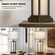 preview thumbnail 11 of 21, 27” Tall Vintage USB Table Lamp Set with Nightlight, Bulb Included (Set of 2) - 12.5'' x 12.5'' x 27''