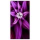 preview thumbnail 2 of 13, Designart 'Fractal Flower Purple' Oversized Modern Wall CLock