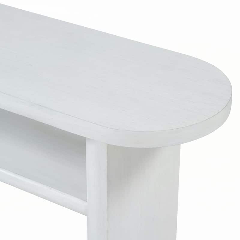 Elegant Minimalist Console Table(Antique White)